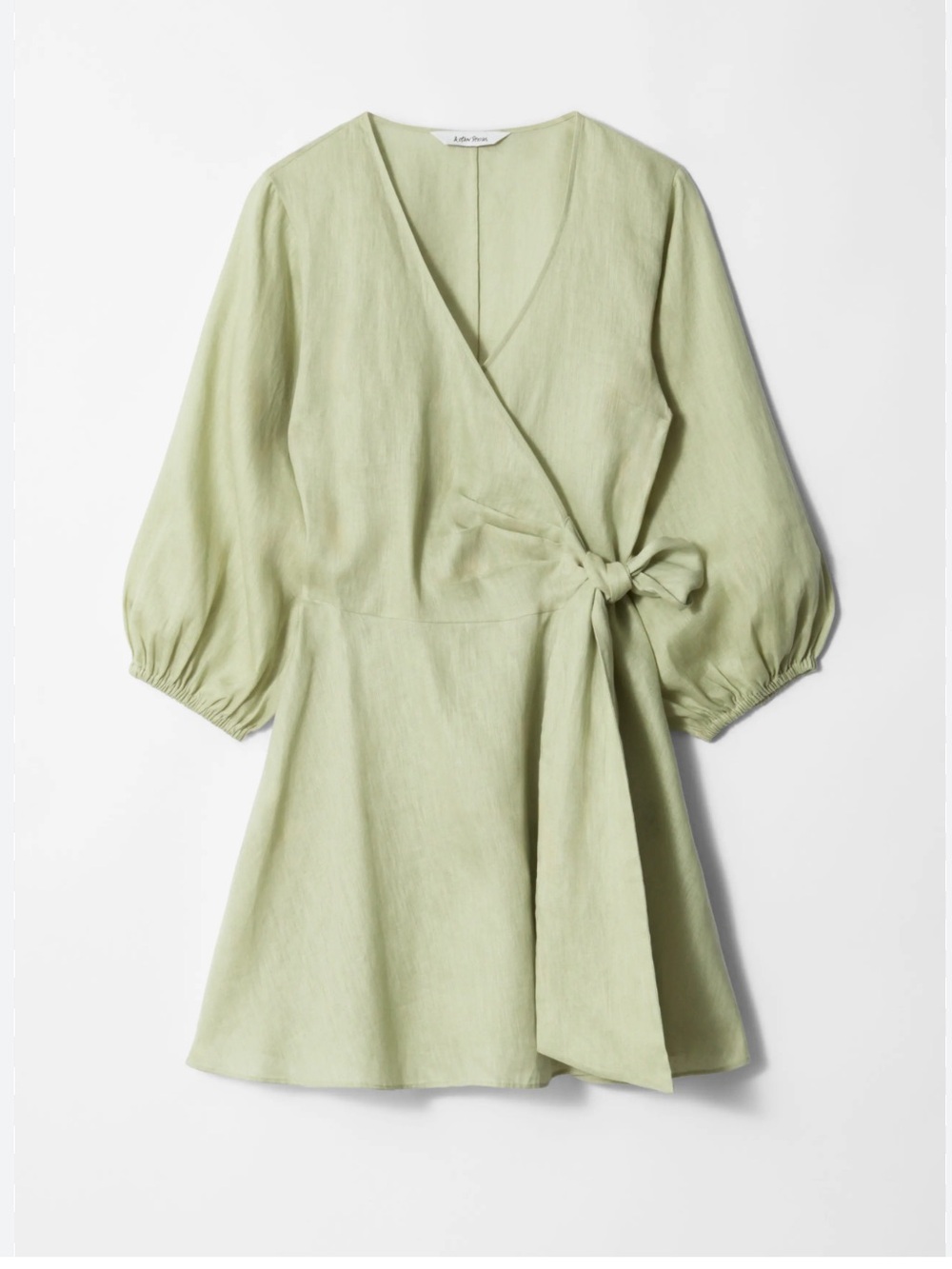 & Other stories linen wrap dress